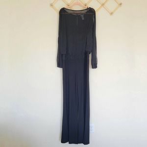Cache Jeweled Cold Shoulder Jumpsuit